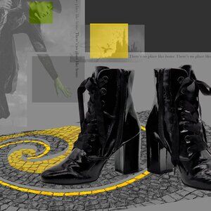 BOOTS Kenneth Cole Black Patent